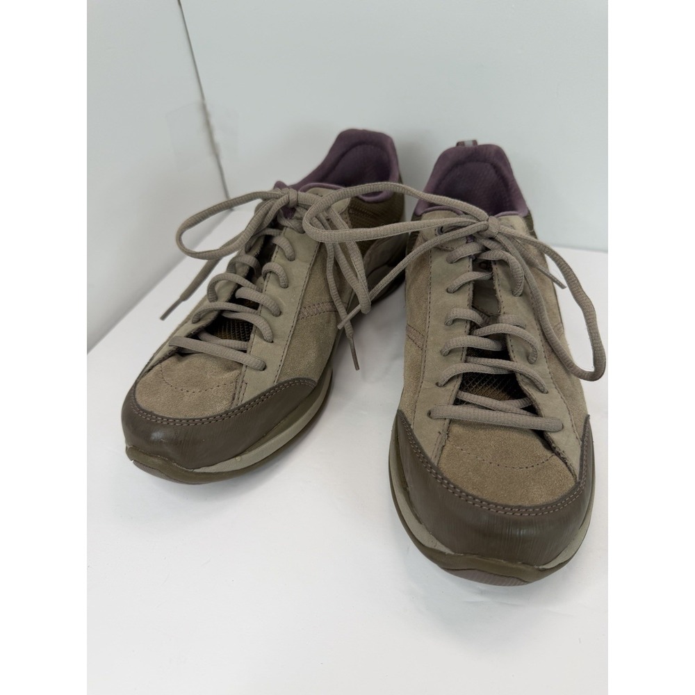 Dansko Sabrina Lace Up Walking Beige Sneakers Shoes Women's Size 41 US 10.5-11